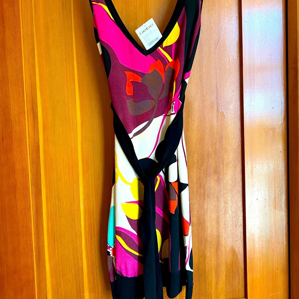 Bebe deep V dress